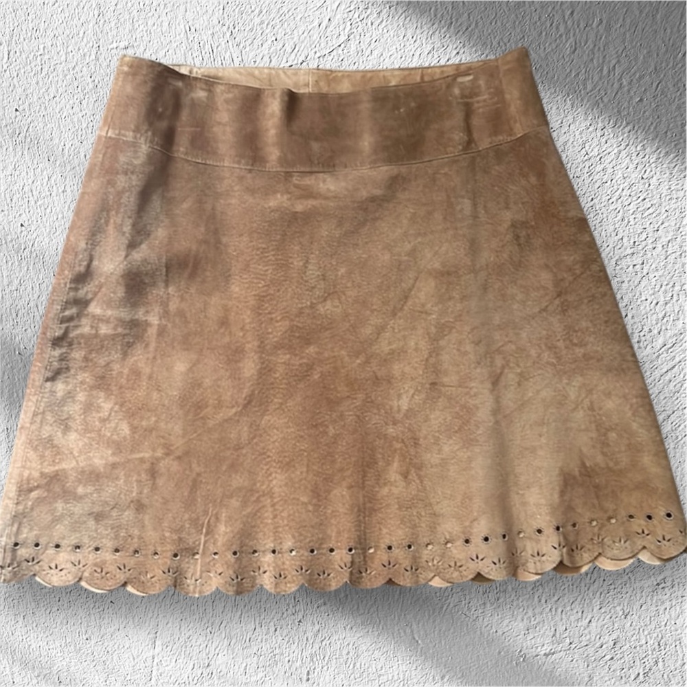 Karen Kane Leather Mini Skirt Size 10